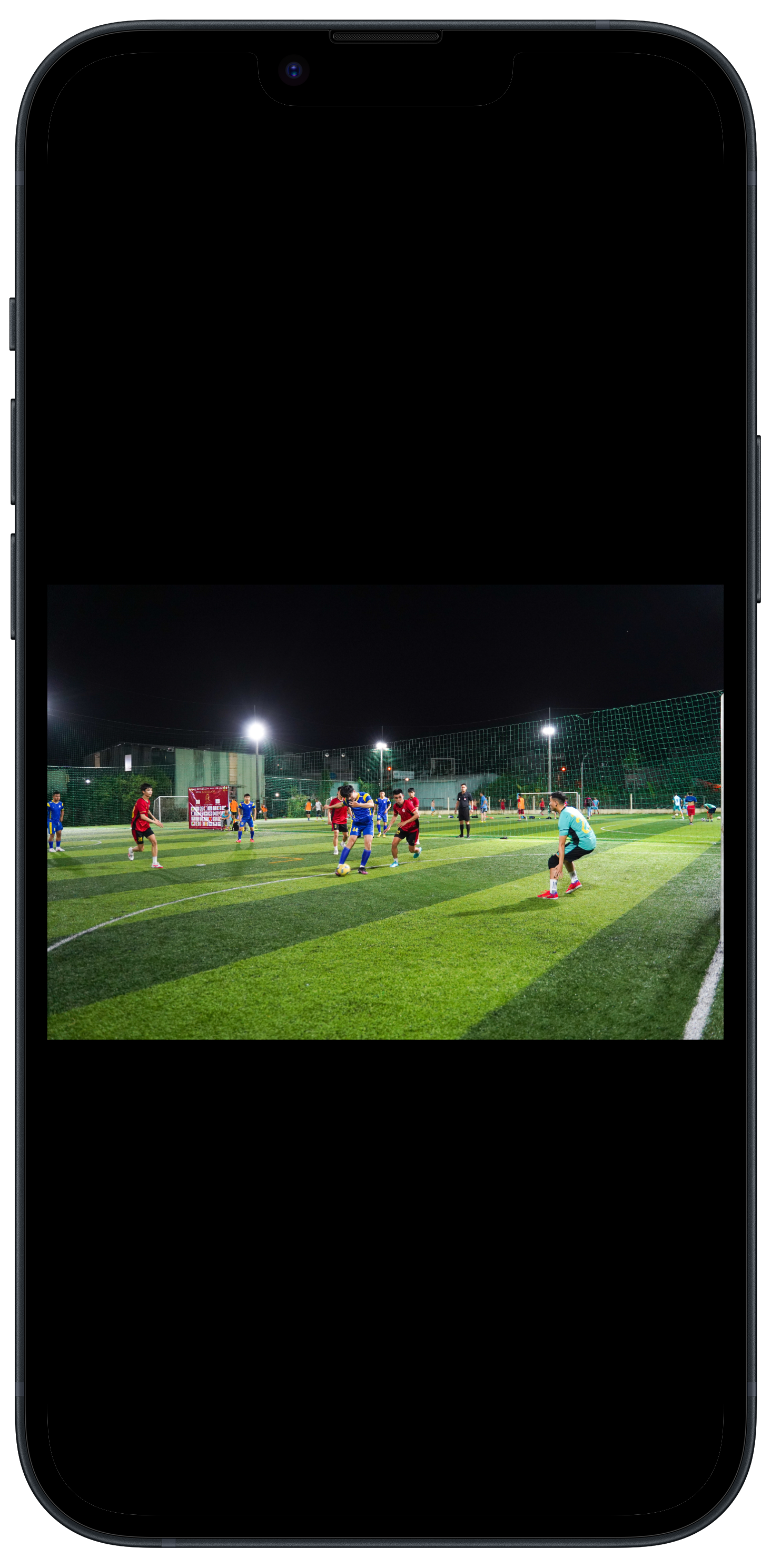 Football highlight with black bars