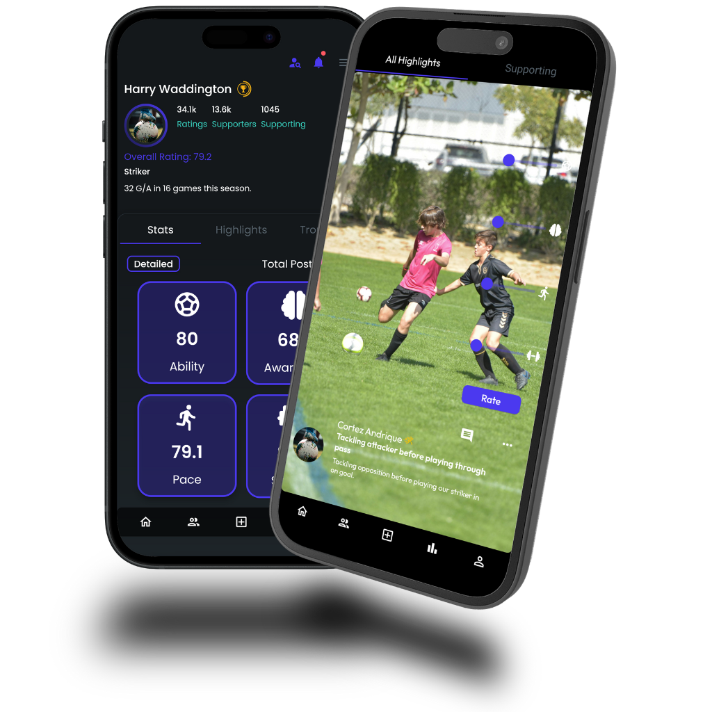 ScoutR platform showing football highlights